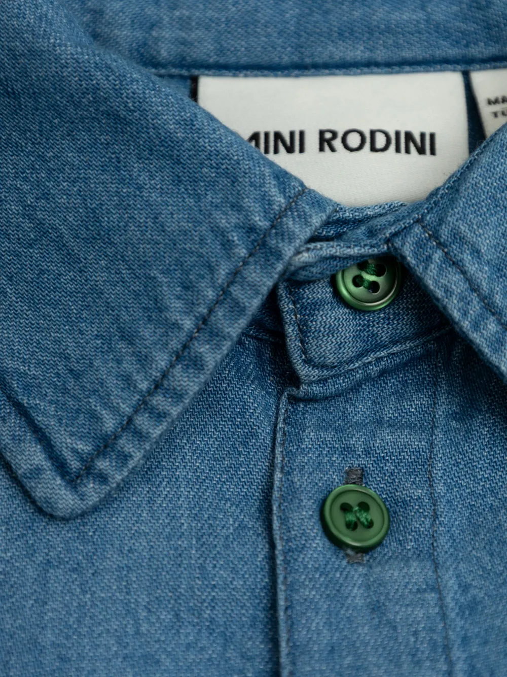 Mini Rodini Note spijkershirt Blauw