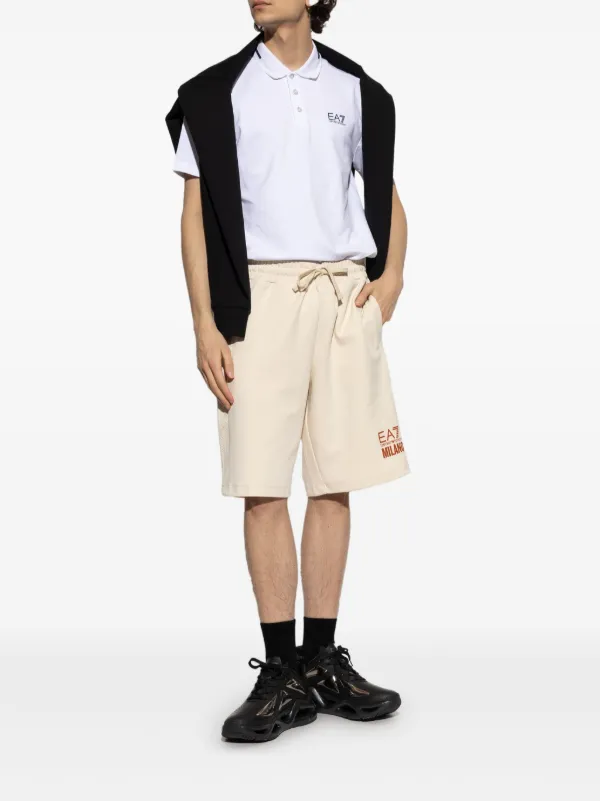 関税込 EA7 EMPORIO ARMANI プリントショートパンツ EMPORIO ARMANI (エンポリオアルマーニ) 裾ロゴプリント