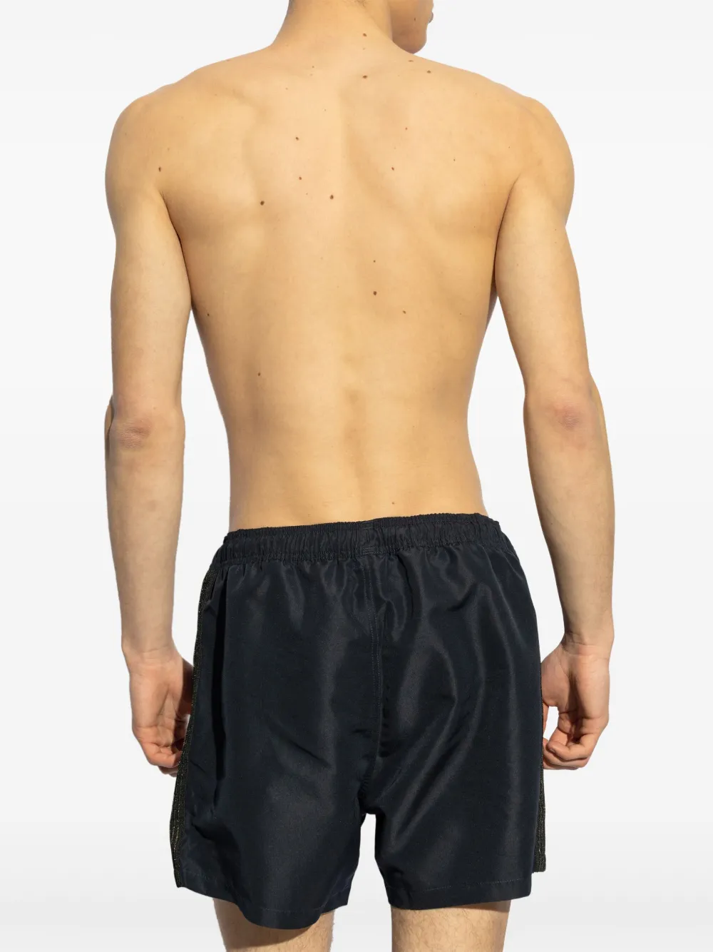 Ea7 Emporio Armani Zwembroek met mesh vlak Zwart