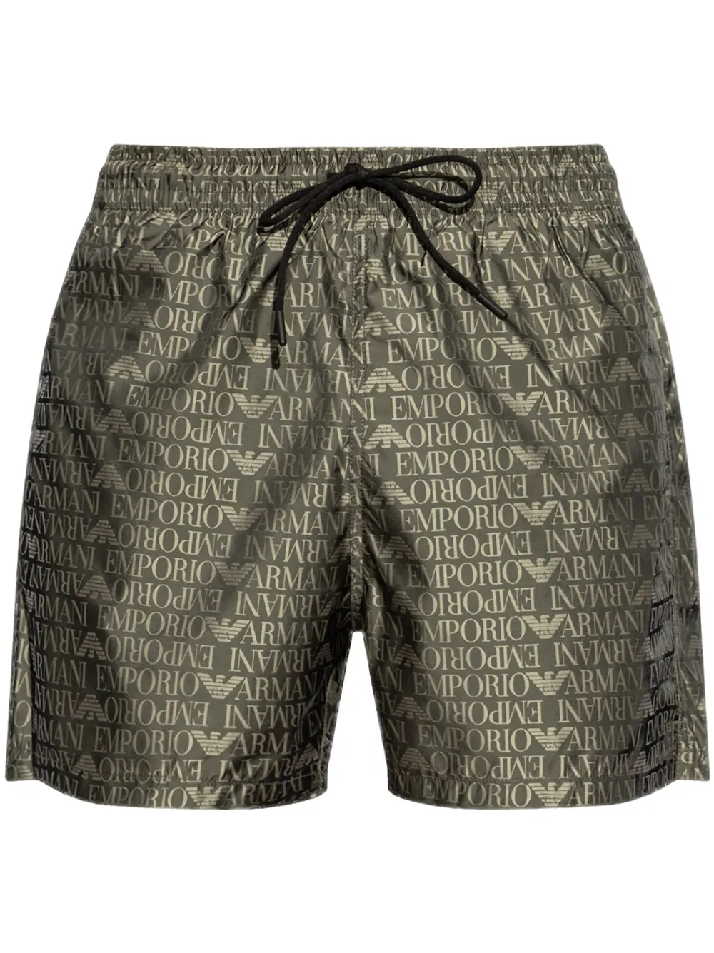 Emporio Armani Zwembroek met logoprint Groen