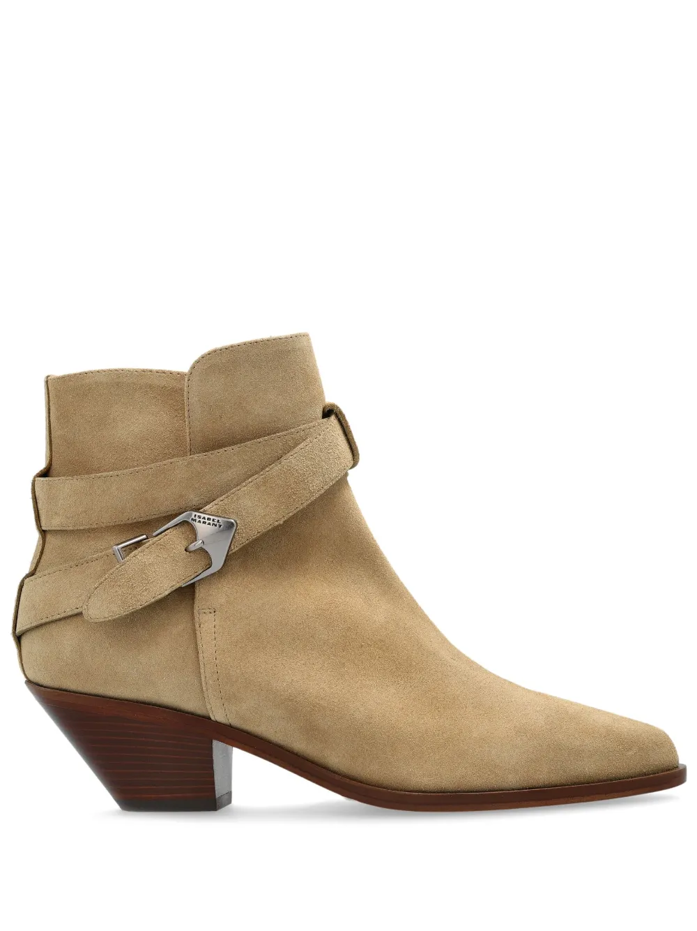 ISABEL MARANT 60mm suede ankle boots Brown