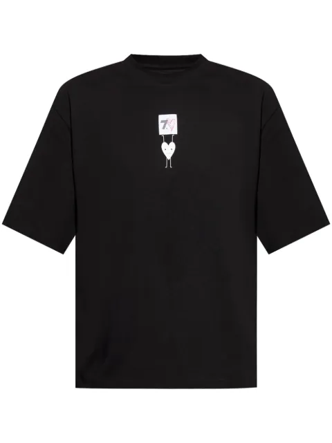 Ea7 Emporio Armani graphic-print oversized T-shirt