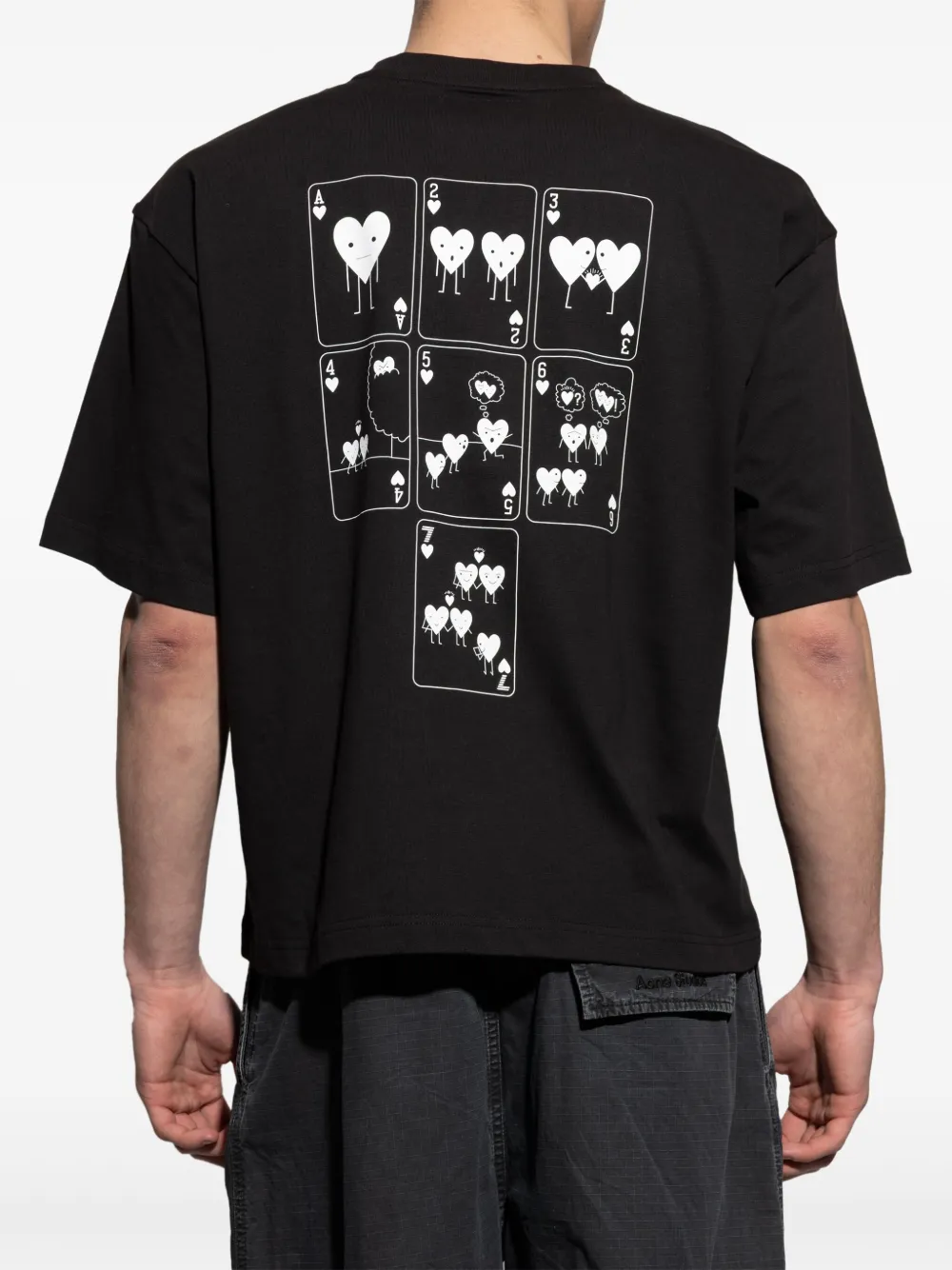 Ea7 Emporio Armani T-shirt met grafische print Zwart