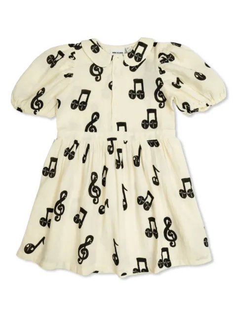 Mini Rodini musical note-print dress