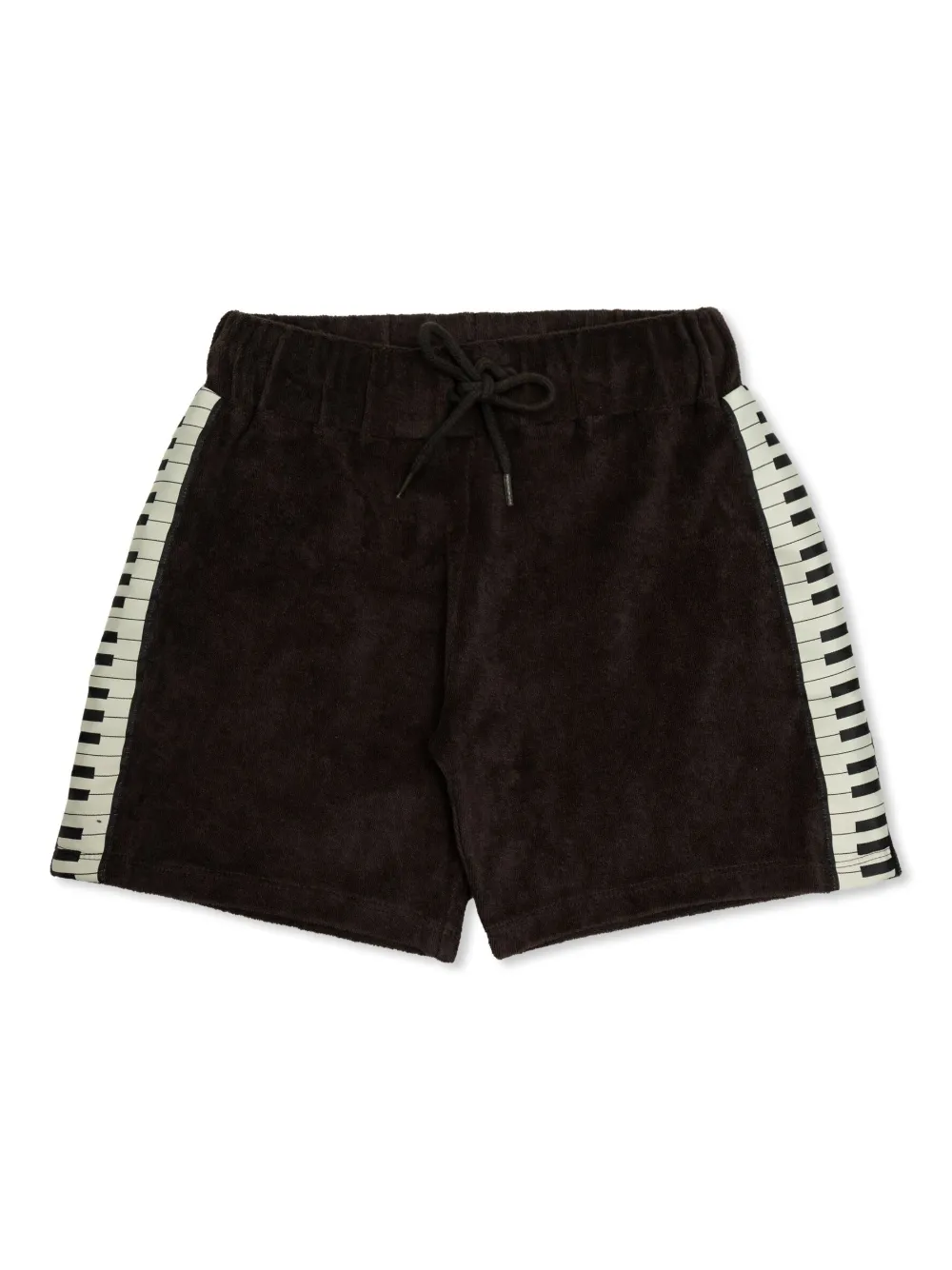 Mini Rodini Shorts met piano-streep Zwart