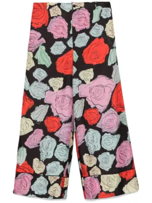 Marni Palazzo Pants – Wide Leg Pants – Farfetch