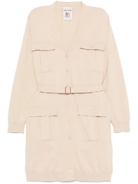 Semicouture fine-knit cardi-coat