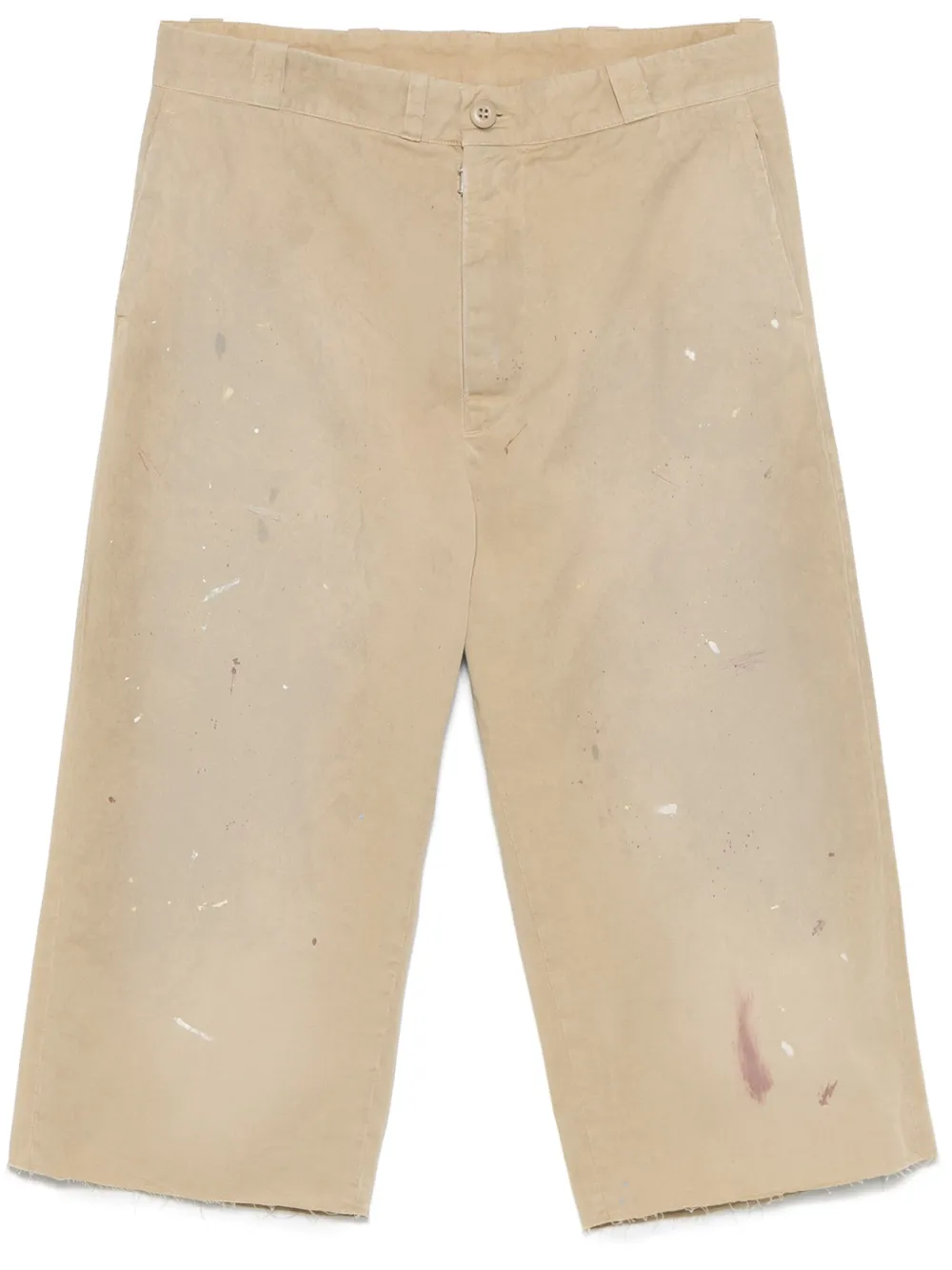 MM6 Maison Margiela ペイント ショートパンツ - ニュートラル MM6 Maison Margiela ペイント ショートパンツ - ニュートラル
