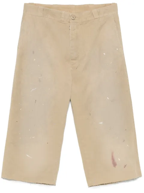 MM6 Maison Margiela shorts con motivo de salpicaduras de pintura