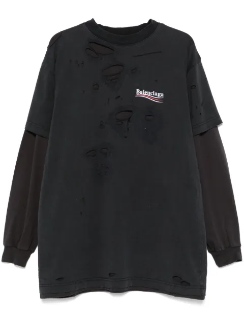 Balenciaga playera con estampado Political Campaign
