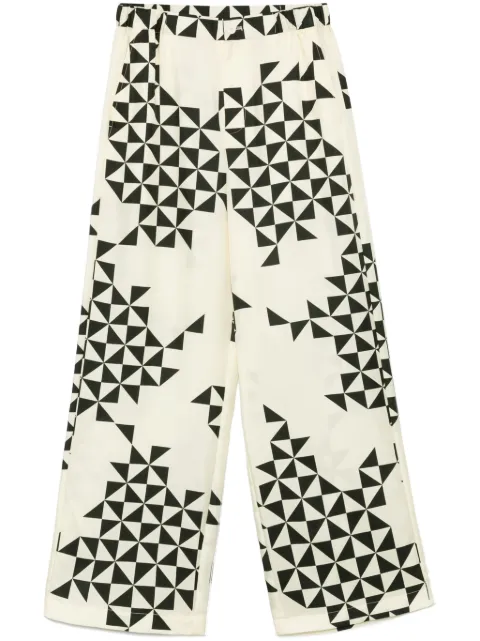 jnby by JNBY geometric-print trousers