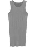 Pleats Please Issey Miyake plissé mini dress - Grey
