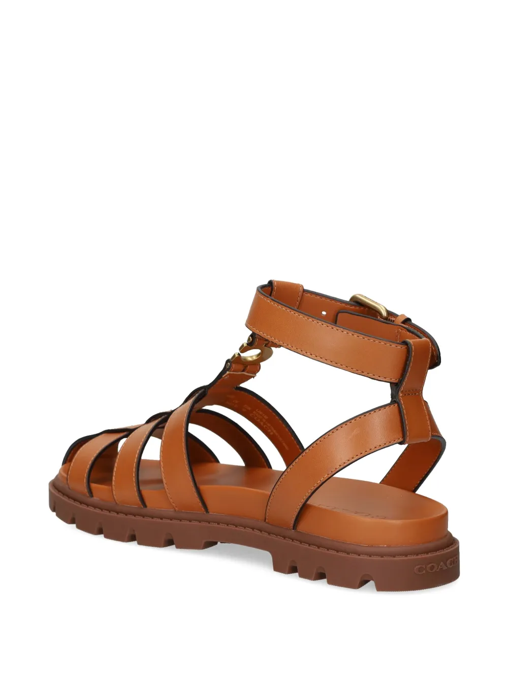 Coach leather sandals Brown