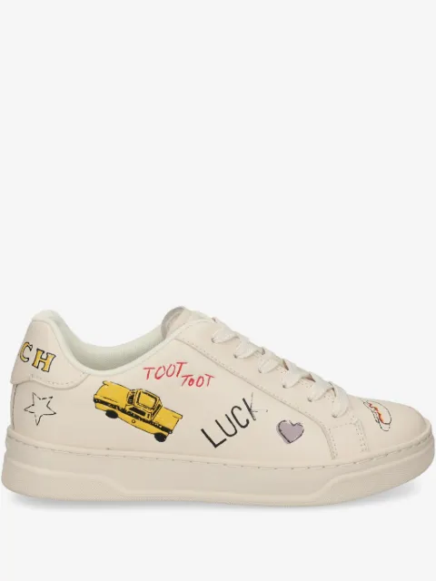 Coach leather lace-up sneakers
