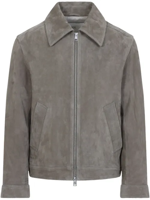 AMI Paris veste en daim - Gris - AMI Paris - Modalova