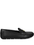 Coach logo-plaque loafers - Black
