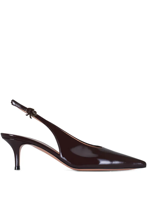 Gianvito Rossi 55mm Robbie Pumps in Red