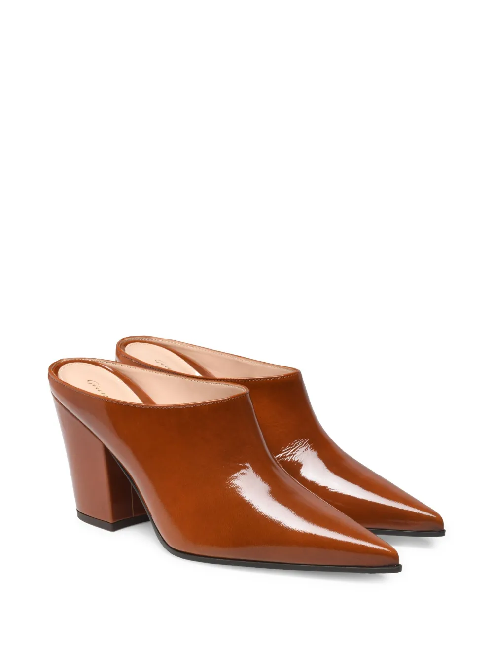 Gianvito Rossi 85mm Keinna mules Brown