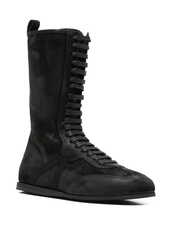 ANN DEMEULEMEESTER 黒スエードブーツ Ann Demeulemeester Suede Boots | Black | FARFETCH