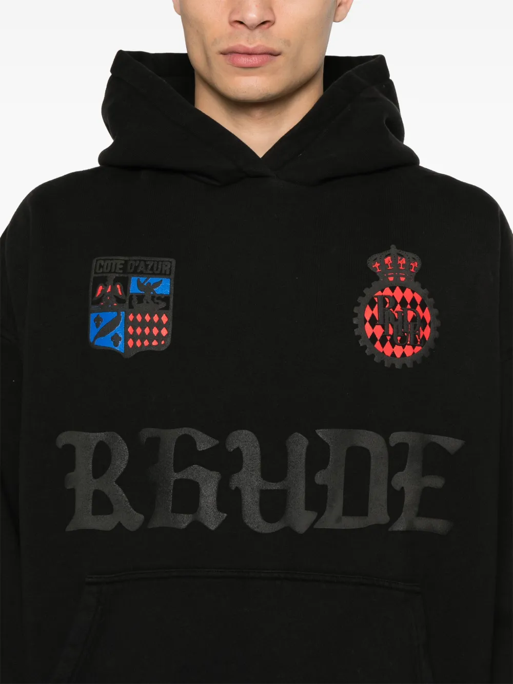 RHUDE Cote D'Azur hoodie Zwart