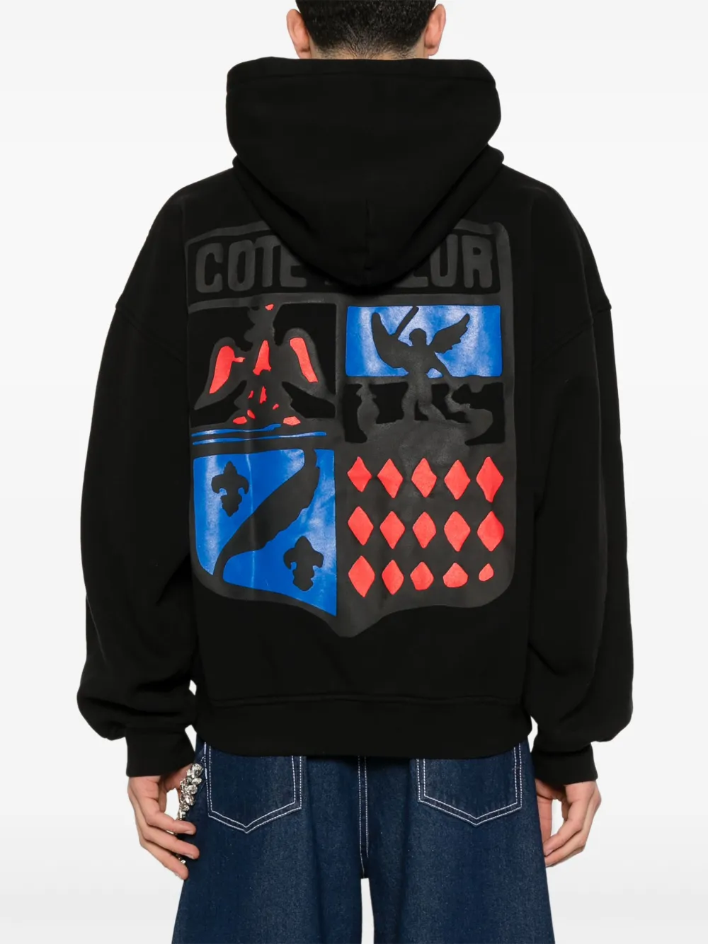 RHUDE Cote D'Azur hoodie Zwart