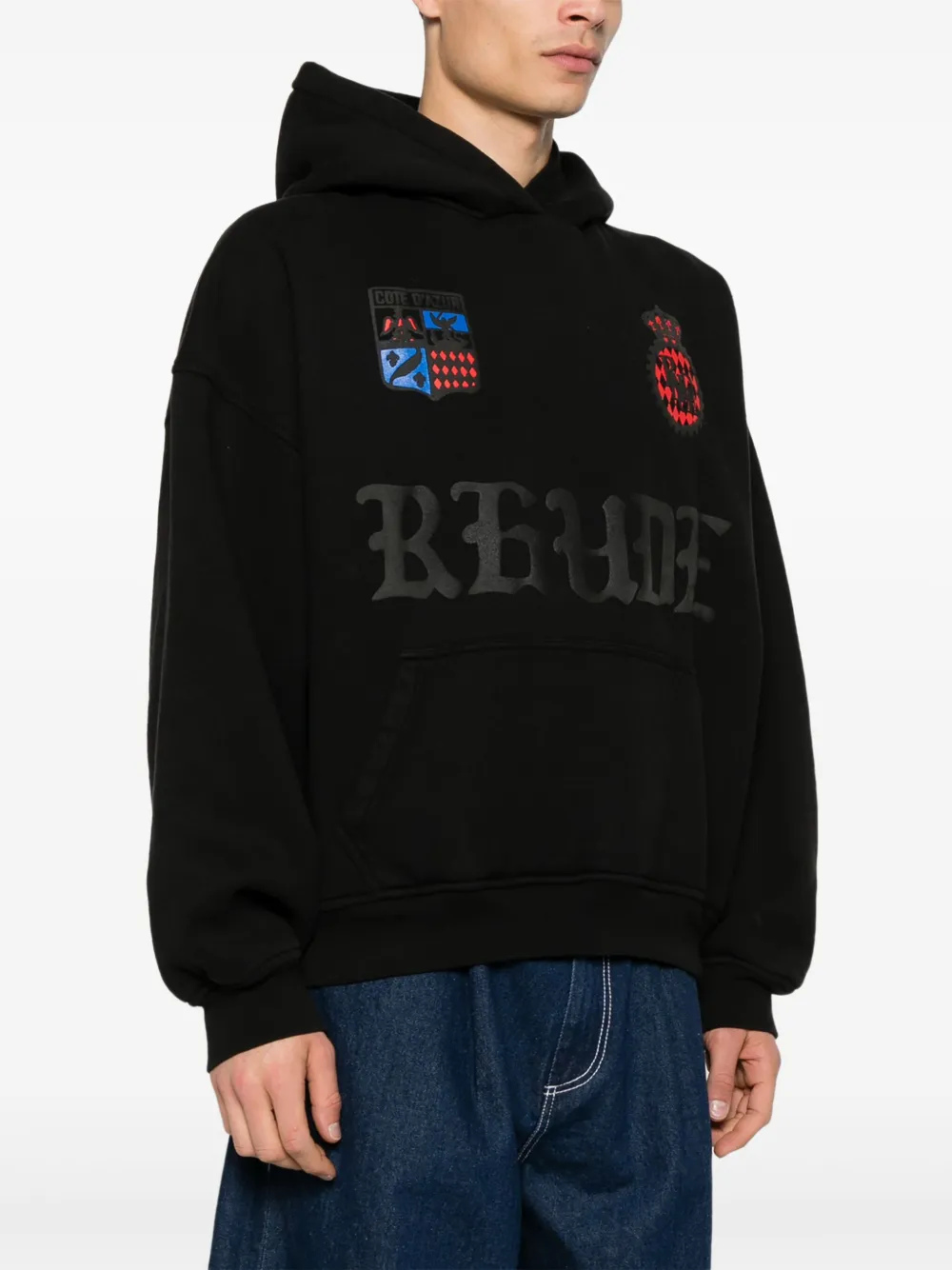 RHUDE Cote D'Azur hoodie Zwart