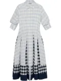 Simkhai checked midi dress - Blue