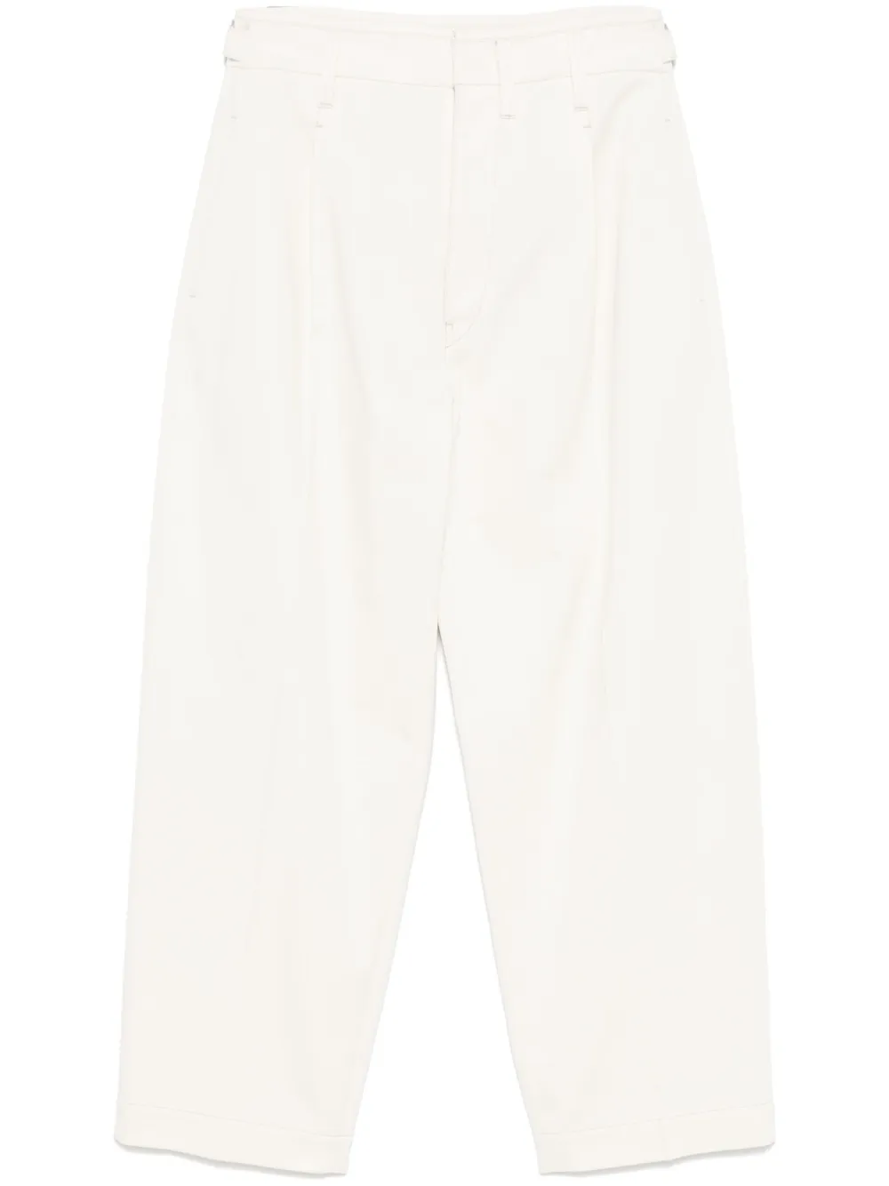 LEMAIRE pleated carrot trousers | White | Image 1