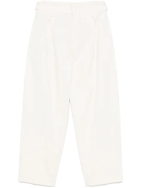 LEMAIRE pantalones carrot plisados