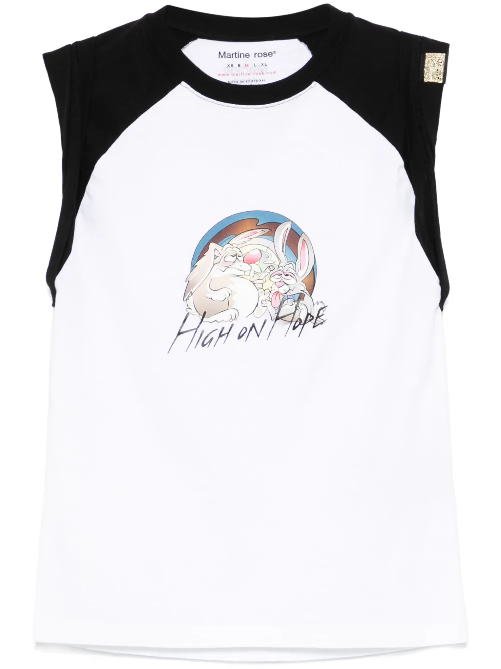 graphic-print tank top