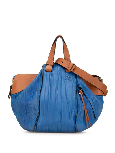 Loewe Pre-Owned bolsa satchel Large Bicolor Leather Hammock Bag 2010-2024