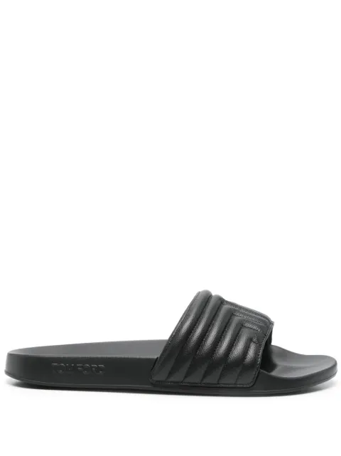 TOM FORD leather slides