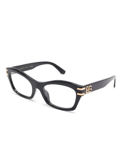 Dolce & Gabbana Eyewear logo-plaque glasses DG3420 - 1