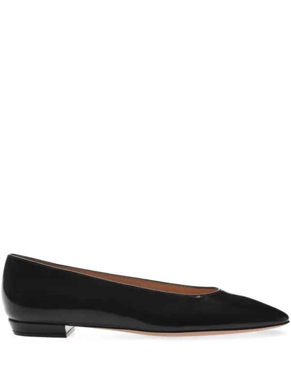 送料関税込★Gianvito Rossi★アメリア レザー バレエフラット Gianvito Rossi Amelia フラットシューズ | ブラック | FARFETCH JP