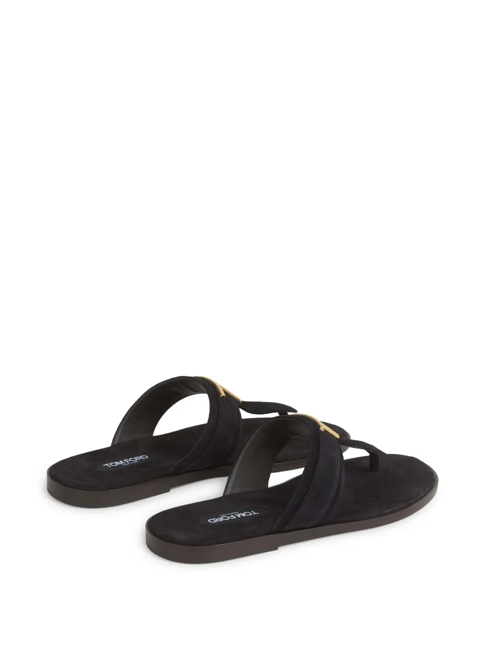 TOM FORD logo-plaque slides Black