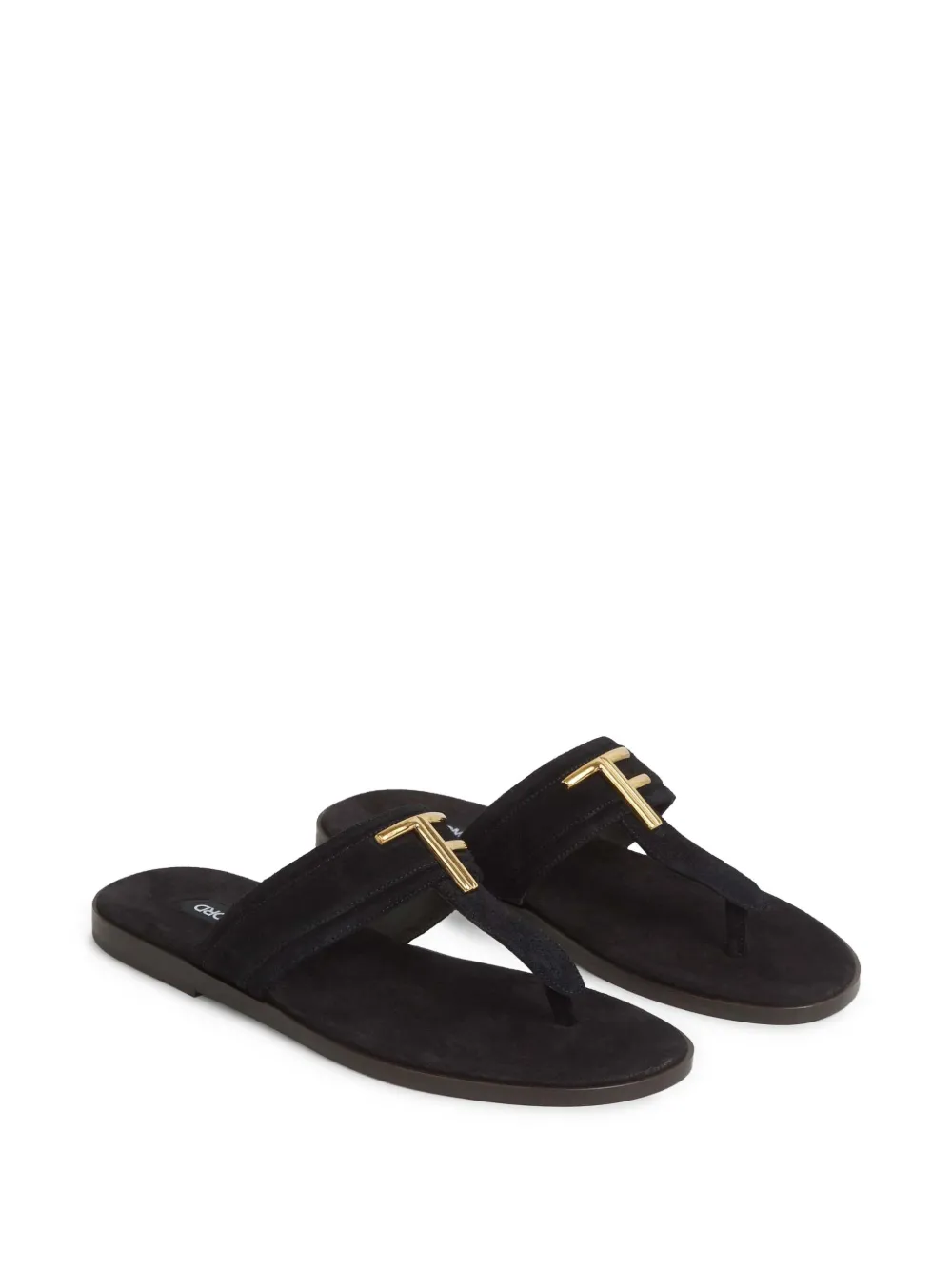 TOM FORD logo-plaque slides - Zwart