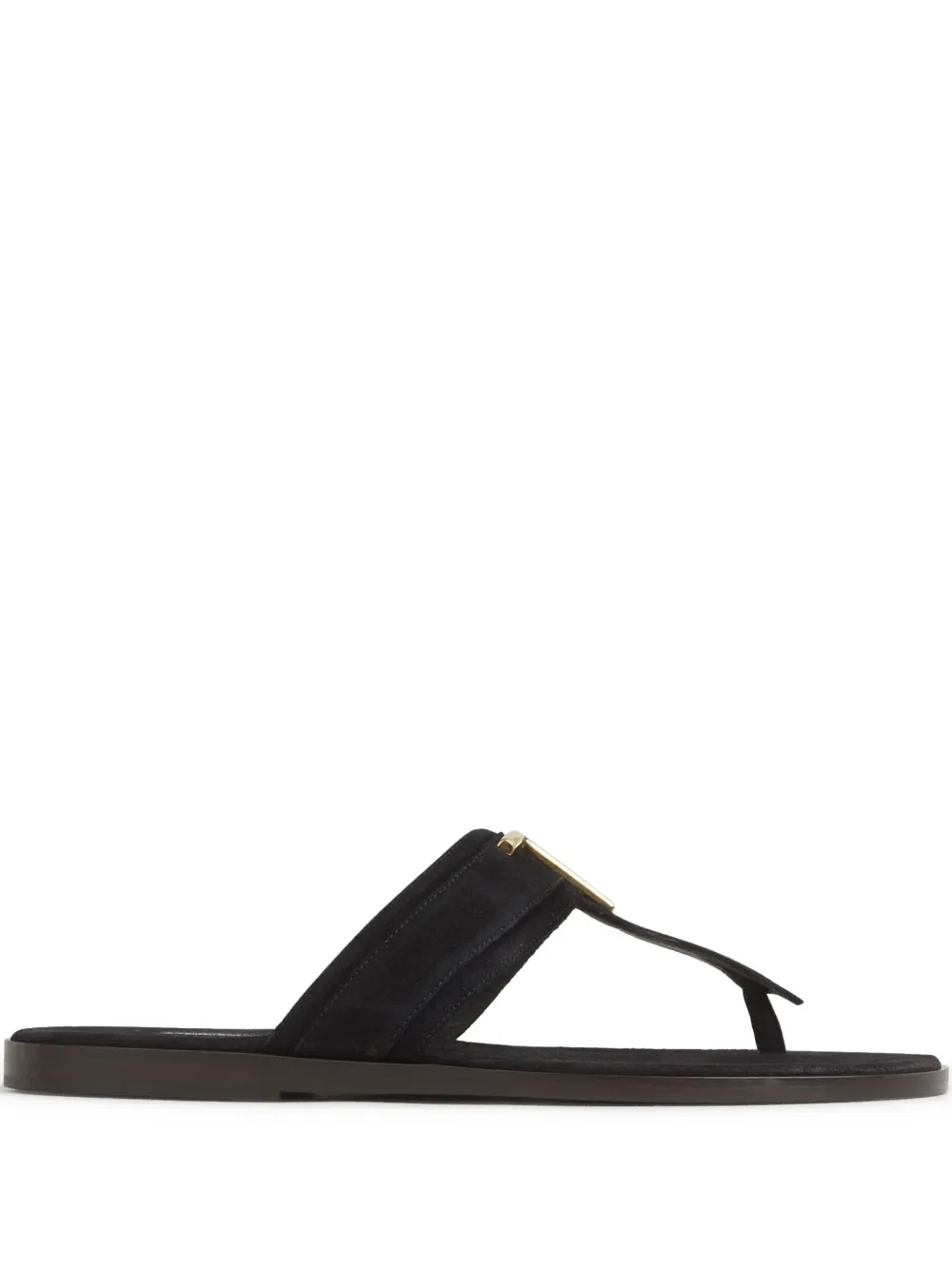 TOM FORD logo-plaque slides Black