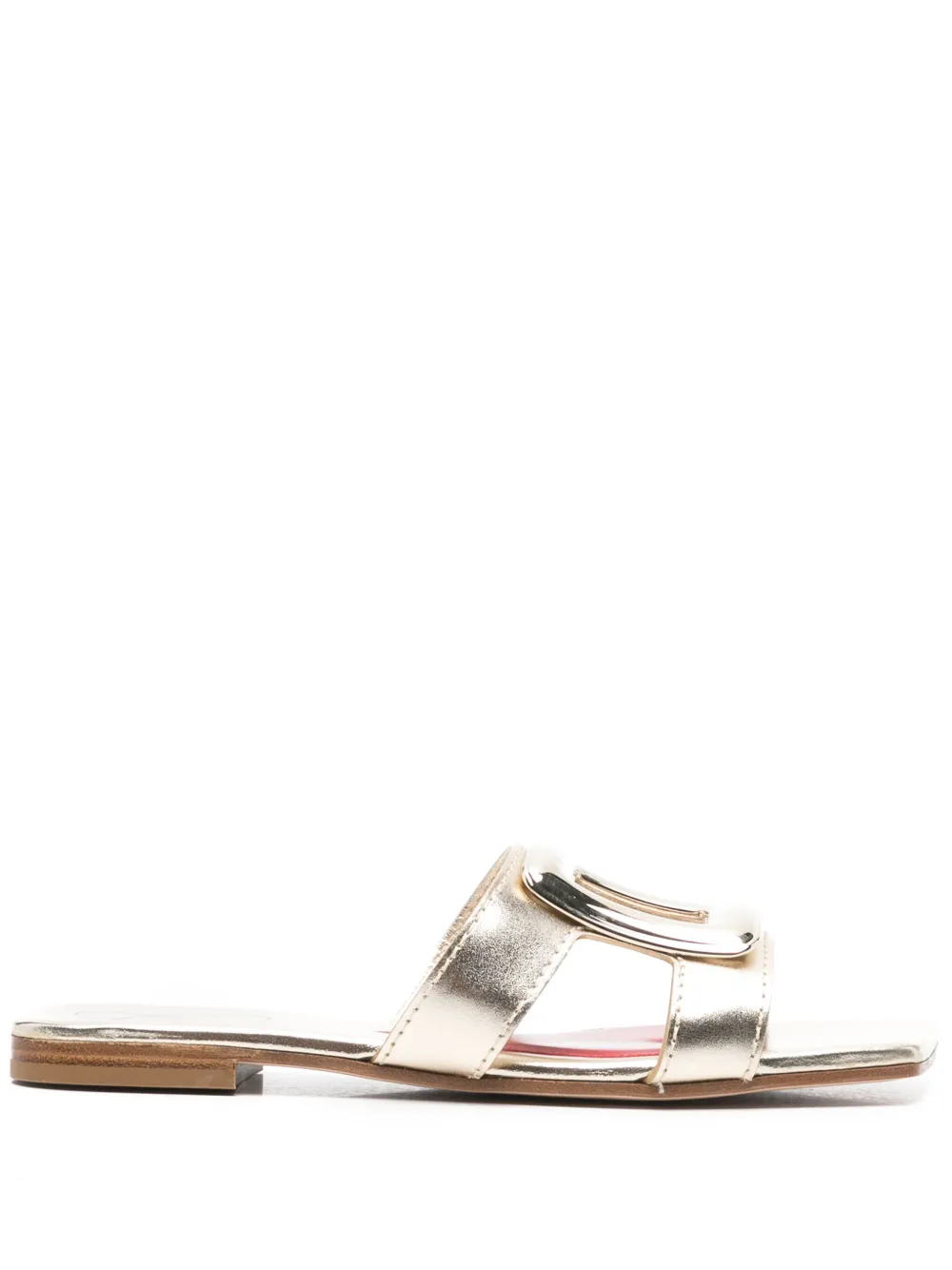 Roger Vivier buckle-detail flat sandals | Gold | Image 1