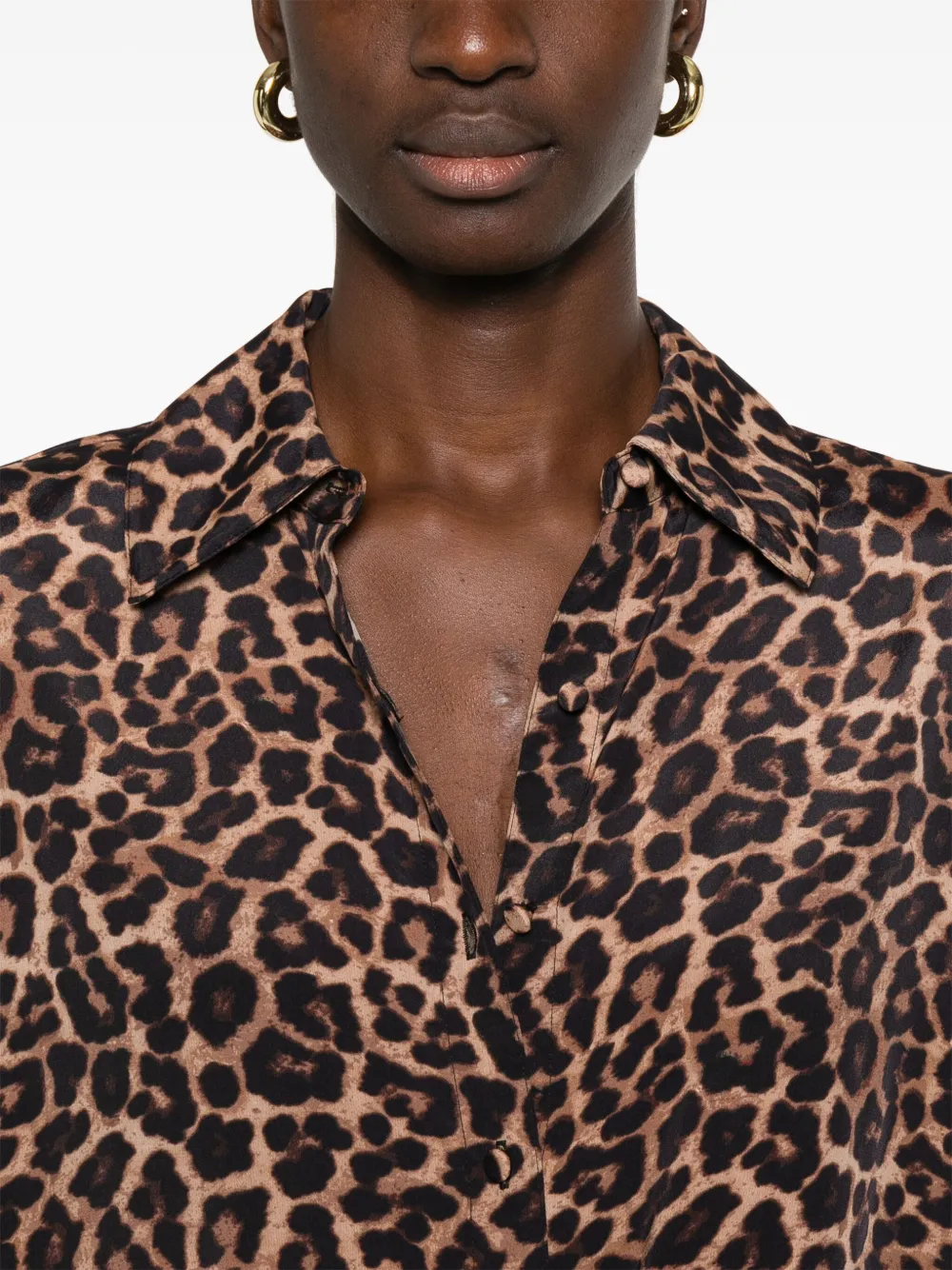 ANINE BING LEOPARD-PRINT SHIRT