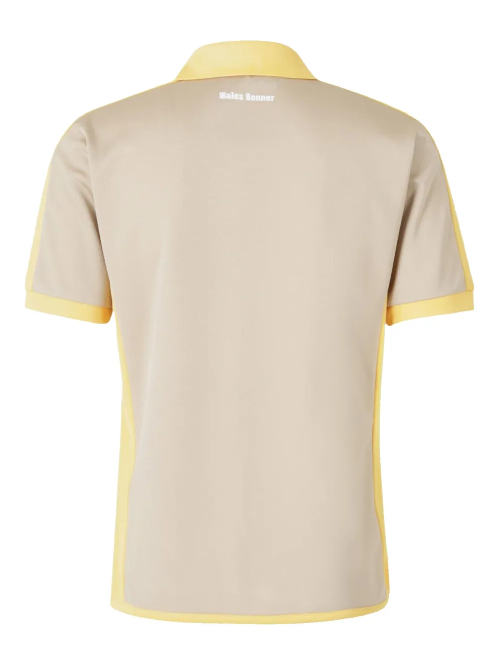 Wales Bonner Poloshirt met geborduurd logo - Beige