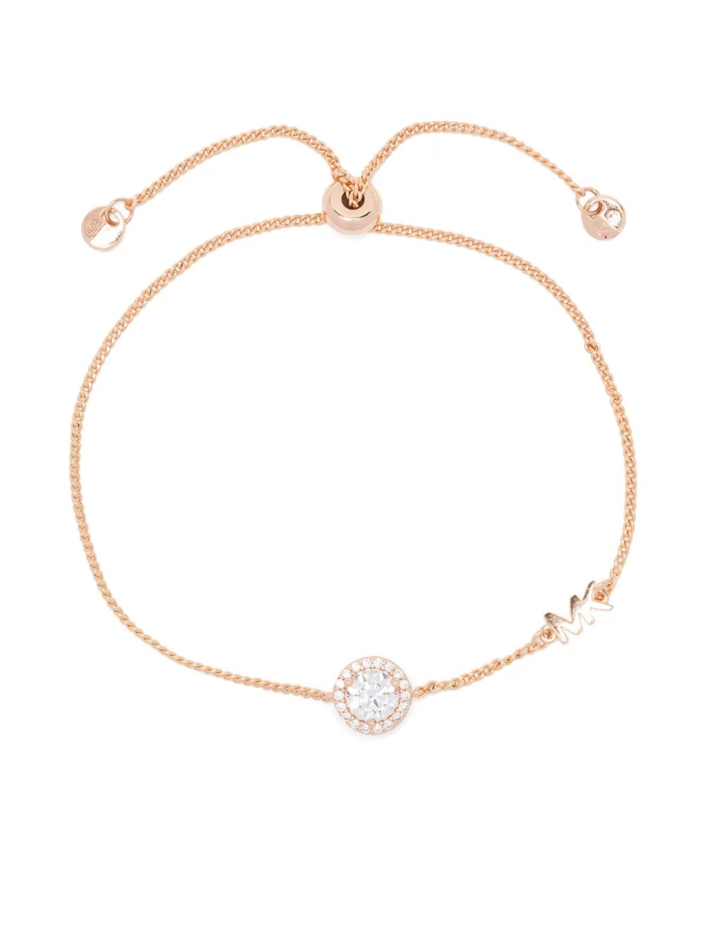 Michael Kors Pavé Halo Slider Bracelet In Gold