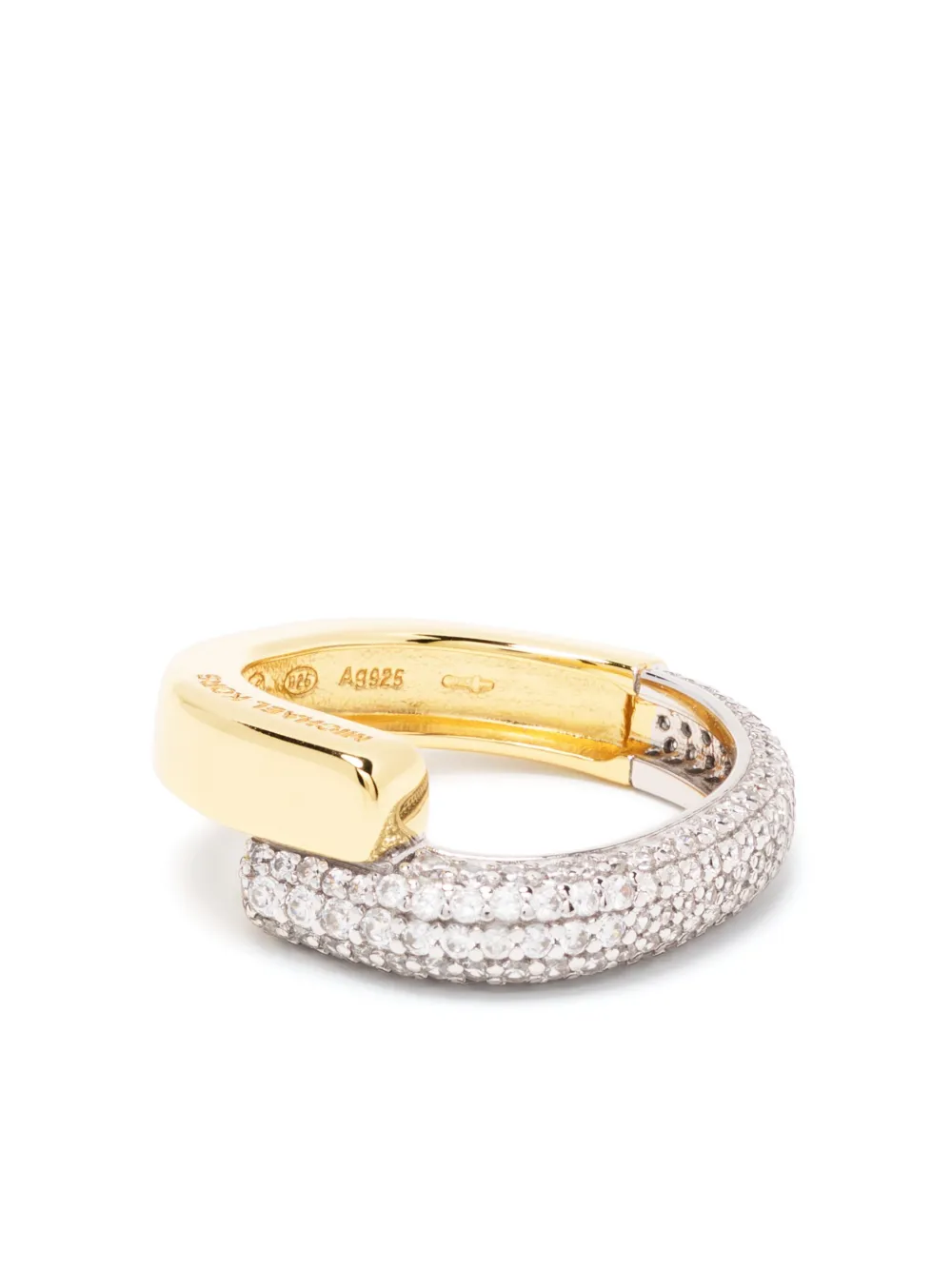 Michael Kors Pave リング - ゴールドトーン Michael Kors Pave リング - ゴールドトーン