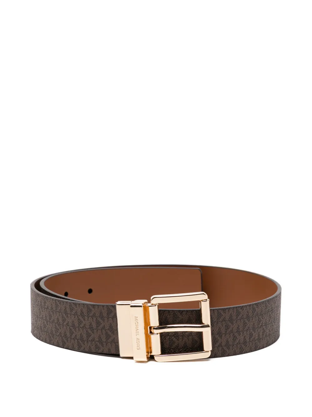 Michael Kors reversible logo belt - Marrone