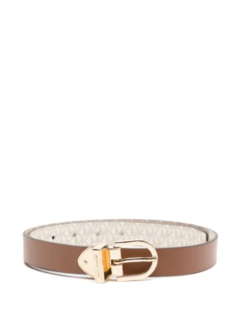 Michael Kors embossed logo belt