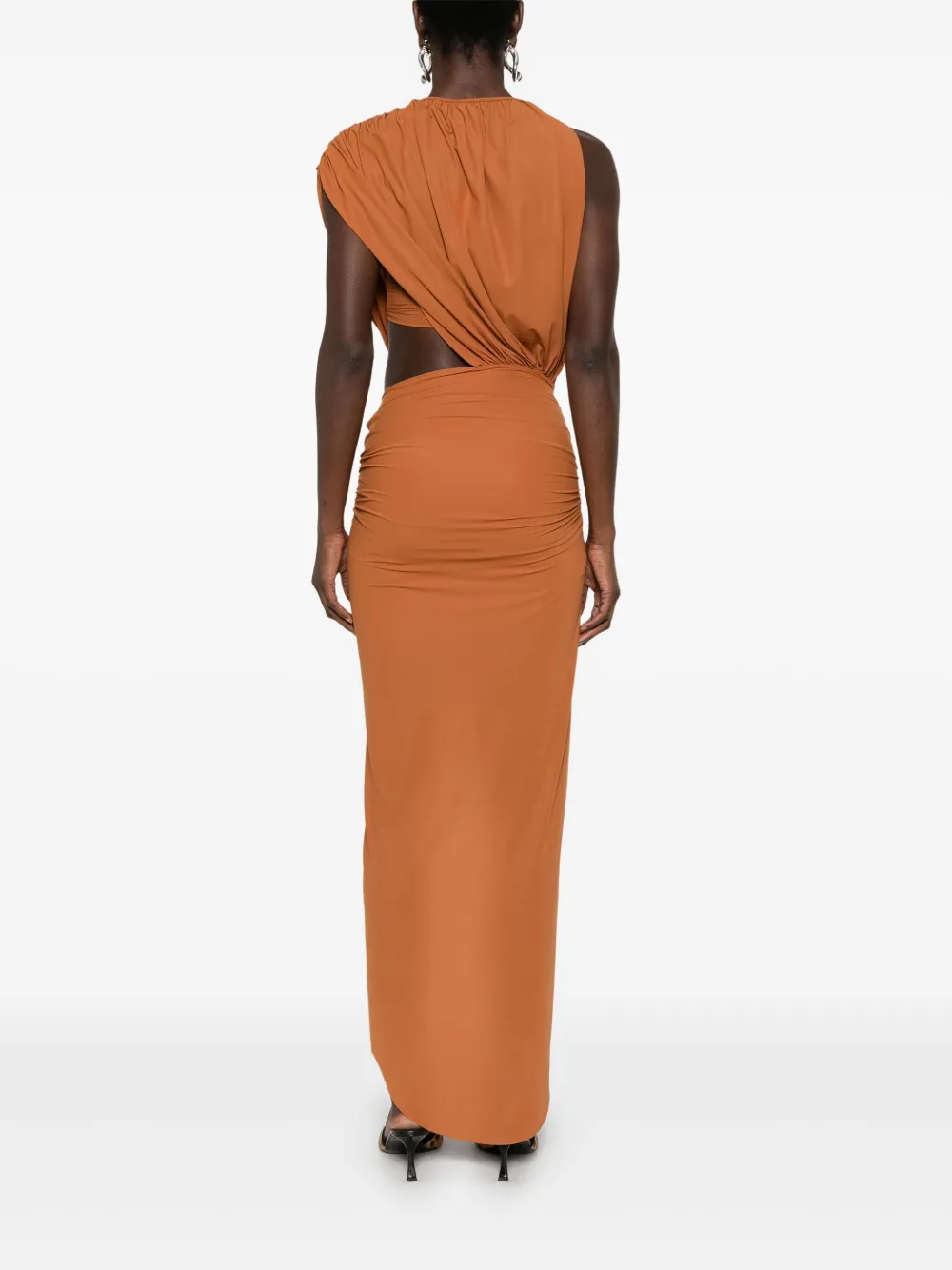 Amazuìn Carola maxi-dress Bruin