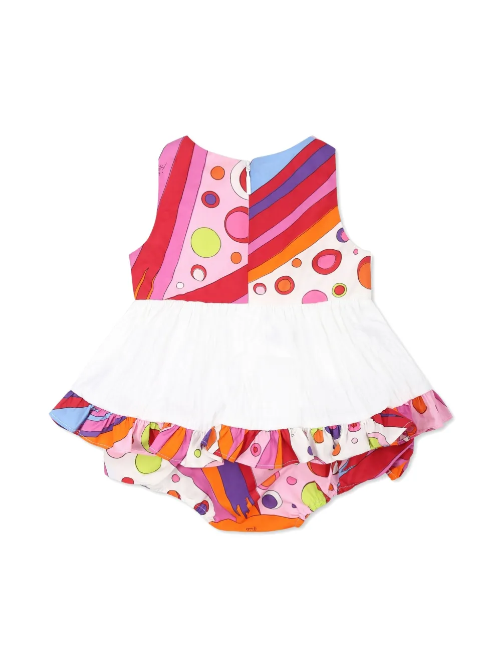 PUCCI Junior Fontane-print dress - Wit