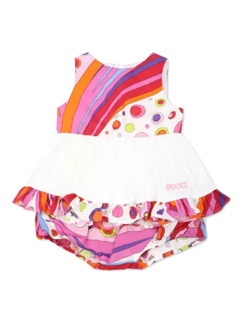 PUCCI Junior Vestido com estampa Fontane
