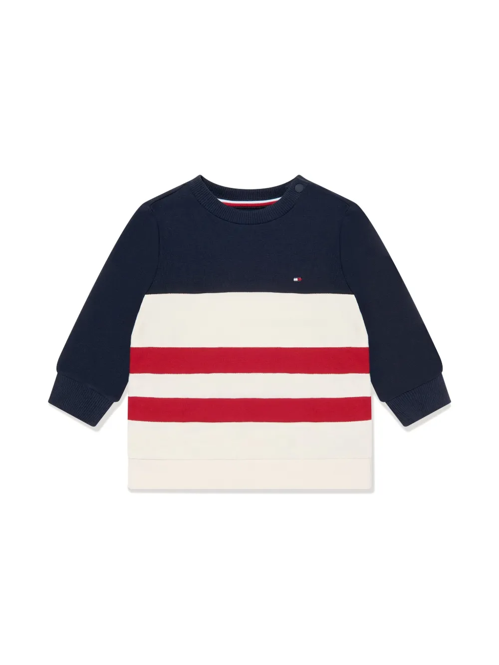 Tommy Hilfiger Junior Trainingspak met gestreept detail Beige
