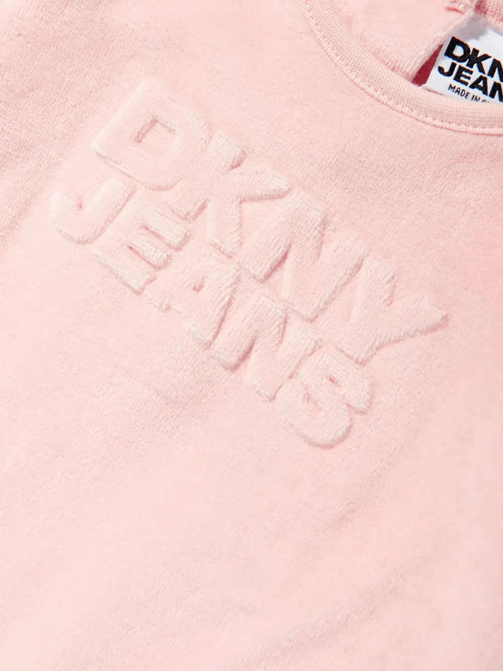 Dkny Kids Pyjama met logo-reliëf Roze