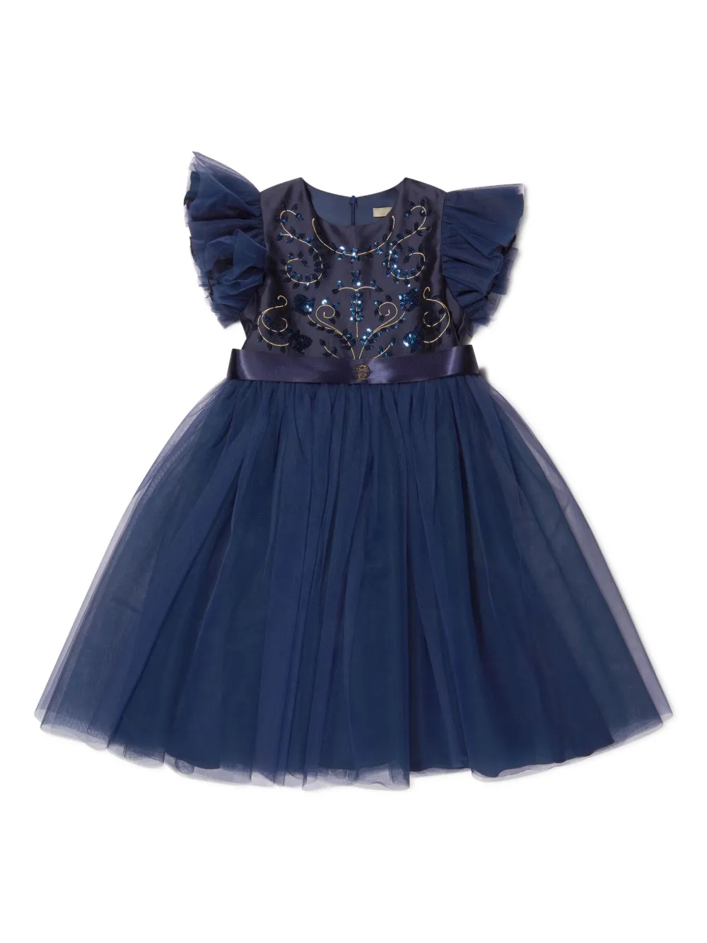 ELIE SAAB JUNIOR Jurk verfraaid met pailletten Blauw